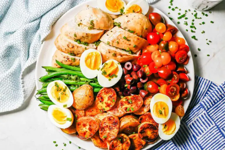 Receta de Ensalada Niçoise de Pollo Asado