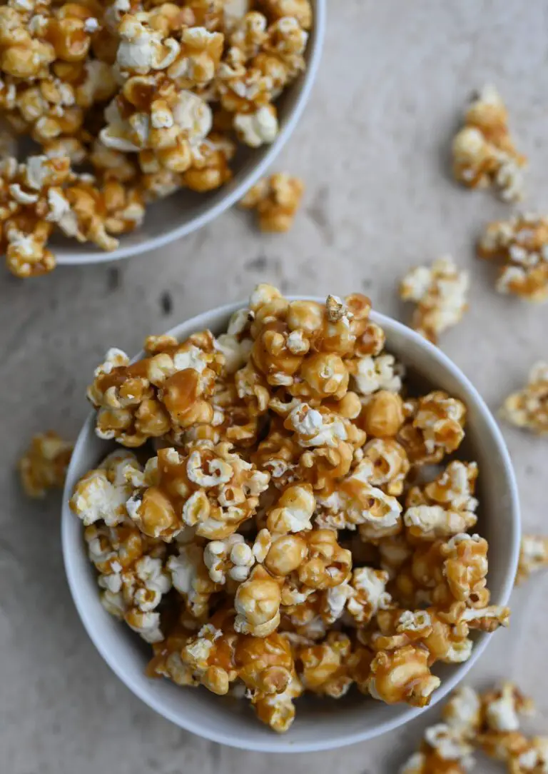 bowls of caramel corn