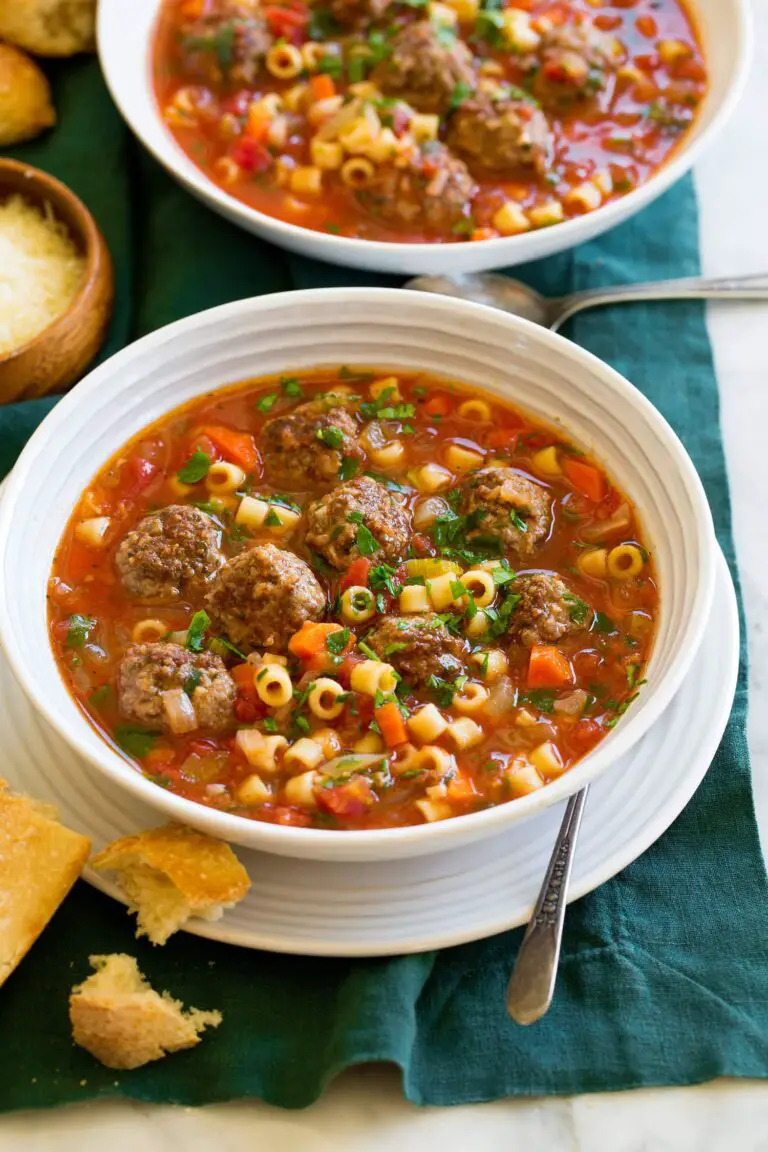 Receta de Sopa de Albóndigas